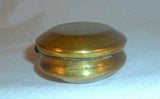 Antique English Brass Snuffbox with Hinged Lid James Brindley Esq. Winchester