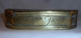 Antique Dutch Brass Tobacco Box Adam, Eve, and The Original Sin Engraving