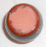 1993 Breininger Redware Miniature Jar Sgraffito Distelfink Tulips Moravian Color