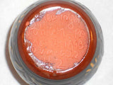 1993 Breininger Redware Miniature Jar Sgraffito Distelfink Tulips Moravian Color