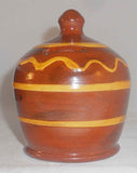 1990 Glazed Redware Penny Bank Brown Colored Beehive Shape By Lester Breininger