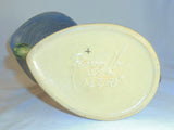 1940s Roseville Art Pottery Blue Bushberry Pair of Double Cornucopia 155-8"