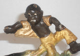 Vintage Painted Cast Iron Bottle Opener Alligator Chasing Boy Nipping His Pants