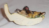 Cast Iron Painted Bottle Opener Boy Chased by Alligator Clearwater FLA Souvenir