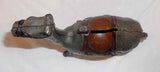 Antique Painted Cast Iron Still Penny Bank Large Camel Reddish-Brown Gold Saddle