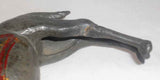 Antique Painted Cast Iron Still Penny Bank Large Camel Reddish-Brown Gold Saddle
