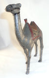 Antique Painted Cast Iron Still Penny Bank Large Gray Colored Camel AC Williams