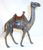 Antique Painted Cast Iron Still Penny Bank Large Gray Colored Camel AC Williams