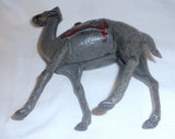 Antique Painted Cast Iron Still Penny Bank Large Gray Colored Camel AC Williams
