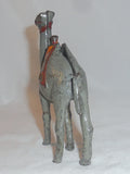 Antique Painted Cast Iron Still Penny Bank Small Gray Camel Made by Hubley USA