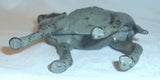 Antique Painted Cast Iron Still Penny Bank Small Gray Camel Made by Hubley USA