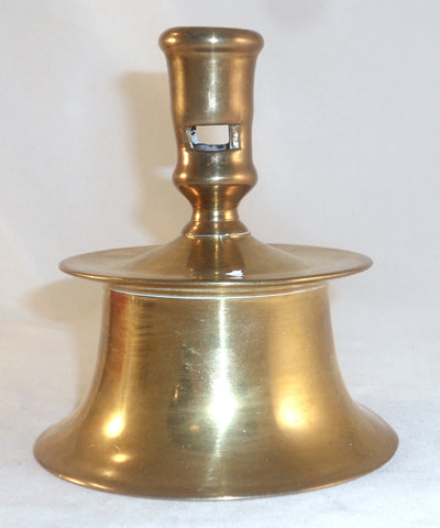 Antique ca. 16th Century Brass Capstan Candlestick North West Europe