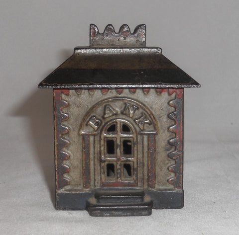 Antique Cast Iron Still Penny Bank "Crown Bank" J. E. Stevens/Grey Iron Casting