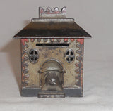 Antique Cast Iron Still Penny Bank "Crown Bank" J. E. Stevens/Grey Iron Casting