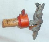 Unusual Bottle Stopper or Cork With Bucking Donkey Standing on Wooden Base&nbsp;