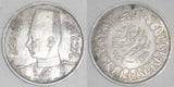1939 Egypt Silver Coin Ten Piastres King Farouk 1st Wearing Fez Facing Left XF