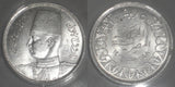 1939 Egypt Silver Coin 5 Piastres King Farouk I Bust Wearing Fez Lustrous MS 62