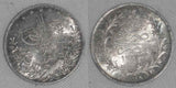 1293/yr10 Egypt Silver Coin One Qirsh/Piastre Ottoman Sultan Abdul Hamid II Unc