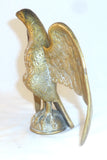 Vintage Cast Brass Heavy Finial Eagle with Spread Wings Topper