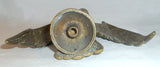 Vintage Cast Brass Heavy Finial Eagle with Spread Wings Topper