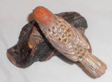 1994 Carved Wood Painted Chipping Sparrow Wood base William (Bill) Faix NE MD