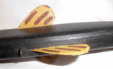 Polychrome Painted Carved Wood and Metal Long Fish Decoy By Russ Allen of NJ