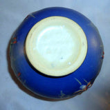 "Rare" 1938 Roseville Pottery Blue Fuchsia Pattern 3” High Urn-shaped Jardinière