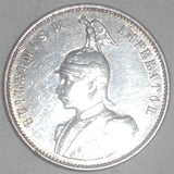 1907 Silver Coin German East Africa One Rupie/Rupee Lustrous Uncirculated