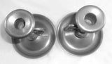 Pair Antique Pewter Chamber Candlesticks Roswell Gleason Dorchester MA Ex Wolf