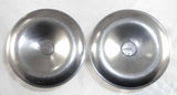 Pair Antique Pewter Chamber Candlesticks Roswell Gleason Dorchester MA Ex Wolf