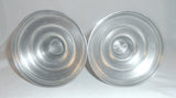 Pair Antique Pewter 7" Tall Candlesticks Roswell Gleason Dorchester MA Ex Wolf