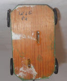 Unusual 1982 Painted Carved Wood Folk Art Camel Pull Toy Walter & June Gottshall