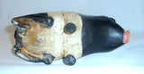 1990 Hand Carved Wood Polychrome Painted Folk Art Pig Walter & June Gottshall