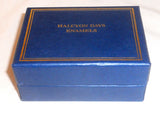 Halcyon Days Enamels England Enameled Oval Box Floral Decoration Motto "My Wife"