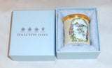 Halcyon Days Enamels England Tall Cylindrical Box Ducks and Their Chicks in Box
