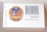 Halcyon Days Enamels England Round Box Christmas 2000 In Original Red Gift Box