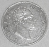 Nice 1835 British India Milled Silver Coin One Rupee King William III KM 450.3