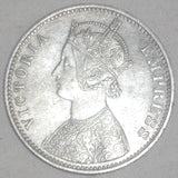 Beautiful Silver Coin from India British Occupation Milled Coin 1900B One Rupee Victoria Empress KM 492 AU++&nbsp;