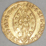 1763-1778 Gold Coin Venice Italy Zecchino or Ducat Alvise Mocenigo IV KM 671 XF+