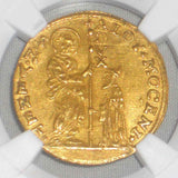 1700-09 Gold Coin Venice Italy Zecchino or Ducat Alvise Mocenigo II KM 460 MS61