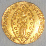 Beautiful 1779-89 Gold Coin Venice Italy Ducat Zecchino Paolo Rainier KM 714 AU+