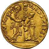 Nice 1523-39 Gold Coin Venice Italy Ducat Zecchino Andrea Gritti Fr. 1246 MS 62