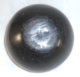 Old Native American Black Pottery Pot Slanted Pinch Pattern Decoration