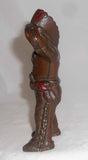 Antique Hubley Painted Cast Iron Standing Indian with Tomahawk Still Penny Bank