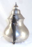 Antique 1825-37 Pear-Shaped Pewter Teapot Josiah Danforth Middletown Connecticut