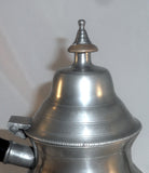 Antique 1825-37 Pear-Shaped Pewter Teapot Josiah Danforth Middletown Connecticut