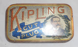 Antique Kipling Cut Plug Lithography Decorated Tobacco Tin Green Label