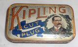 Antique Kipling Cut Plug Lithography Decorated Tobacco Tin Green Label