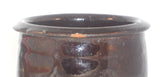 Old Pennsylvania Christian Link Redware Lead & Manganese Glazed Small Jelly Jar