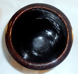 Old Pennsylvania Christian Link Redware Lead & Manganese Glazed Small Jelly Jar